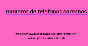 numeros de telefonos coreanos