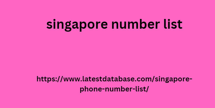 singapore number list