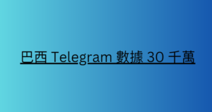 巴西 Telegram 數據 30 千萬